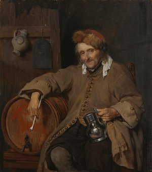 Gabriel Metsu - The Old Drinker