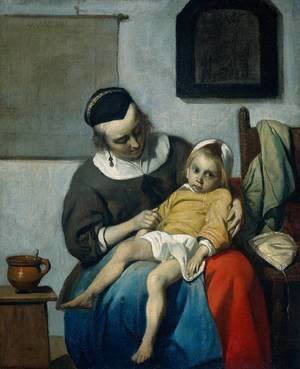 Gabriel Metsu - The Sick Child c. 1660