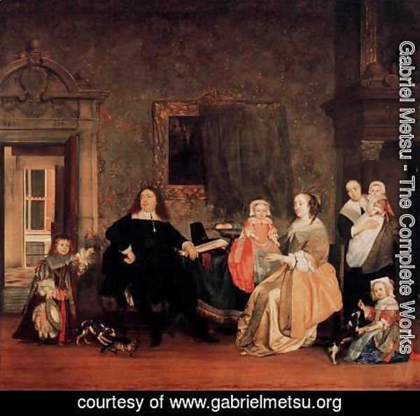 Gabriel Metsu - Burgomaster Gillis Valckenier and his Family 1675