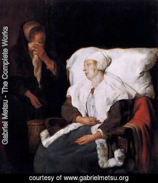 Gabriel Metsu - The Sick Girl 1658-59