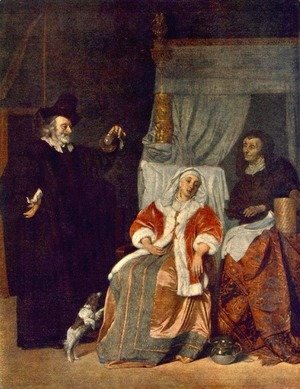 Gabriel Metsu - Visit of the Physician 1660-67