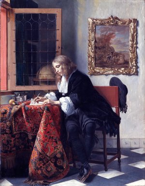 Gabriel Metsu - Man Writing a Letter 1662-65
