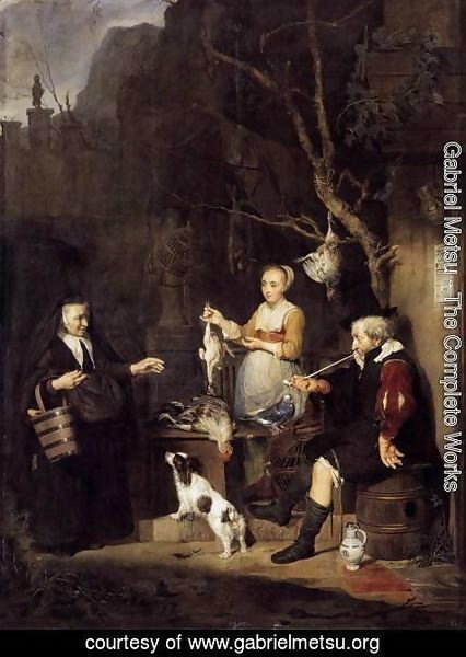 Gabriel Metsu - The Poultry Seller 1662